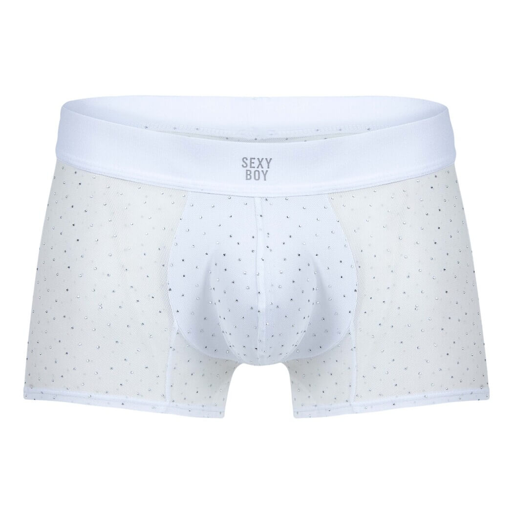 Boxer trunk corto hombre plata
