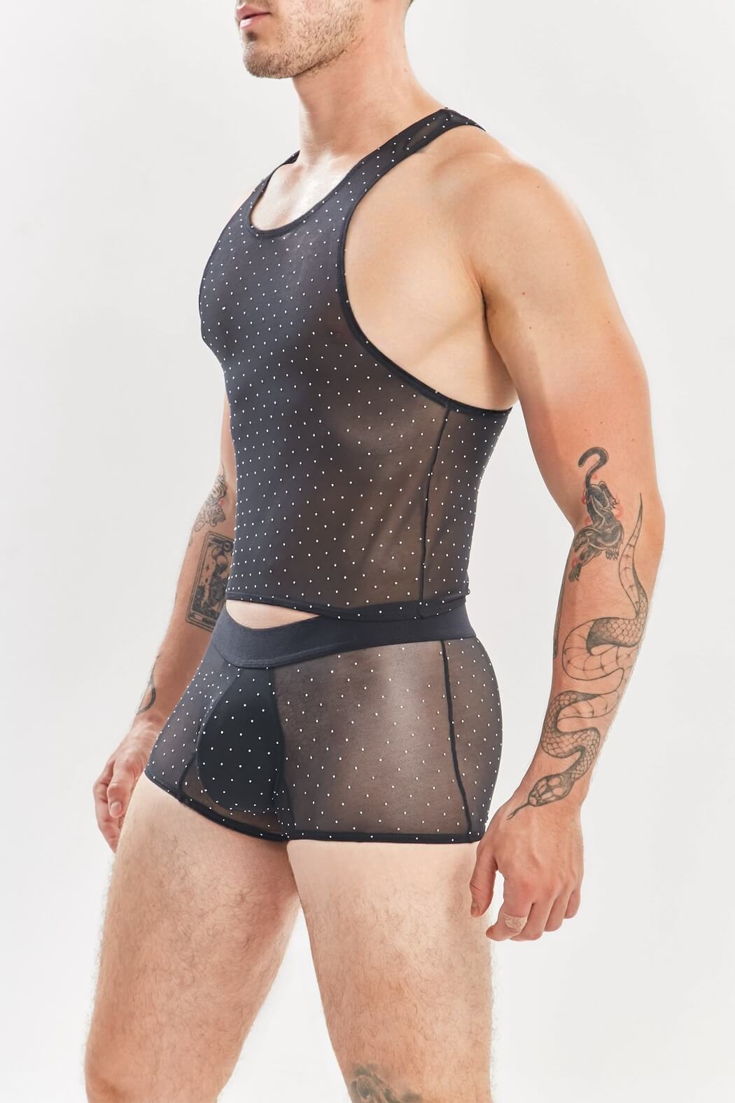 Boxer trunk corto hombre plata