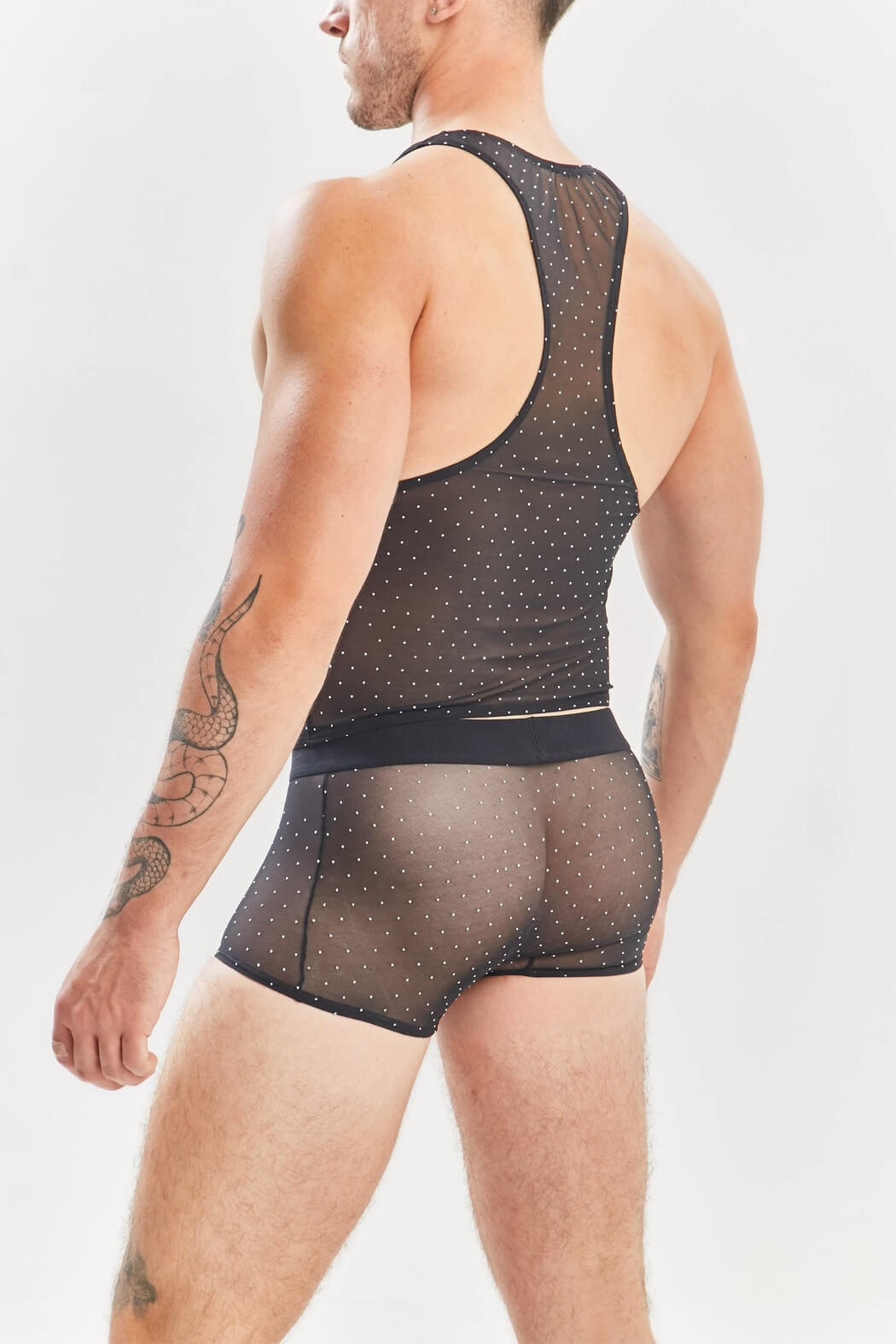 Boxer trunk corto hombre plata