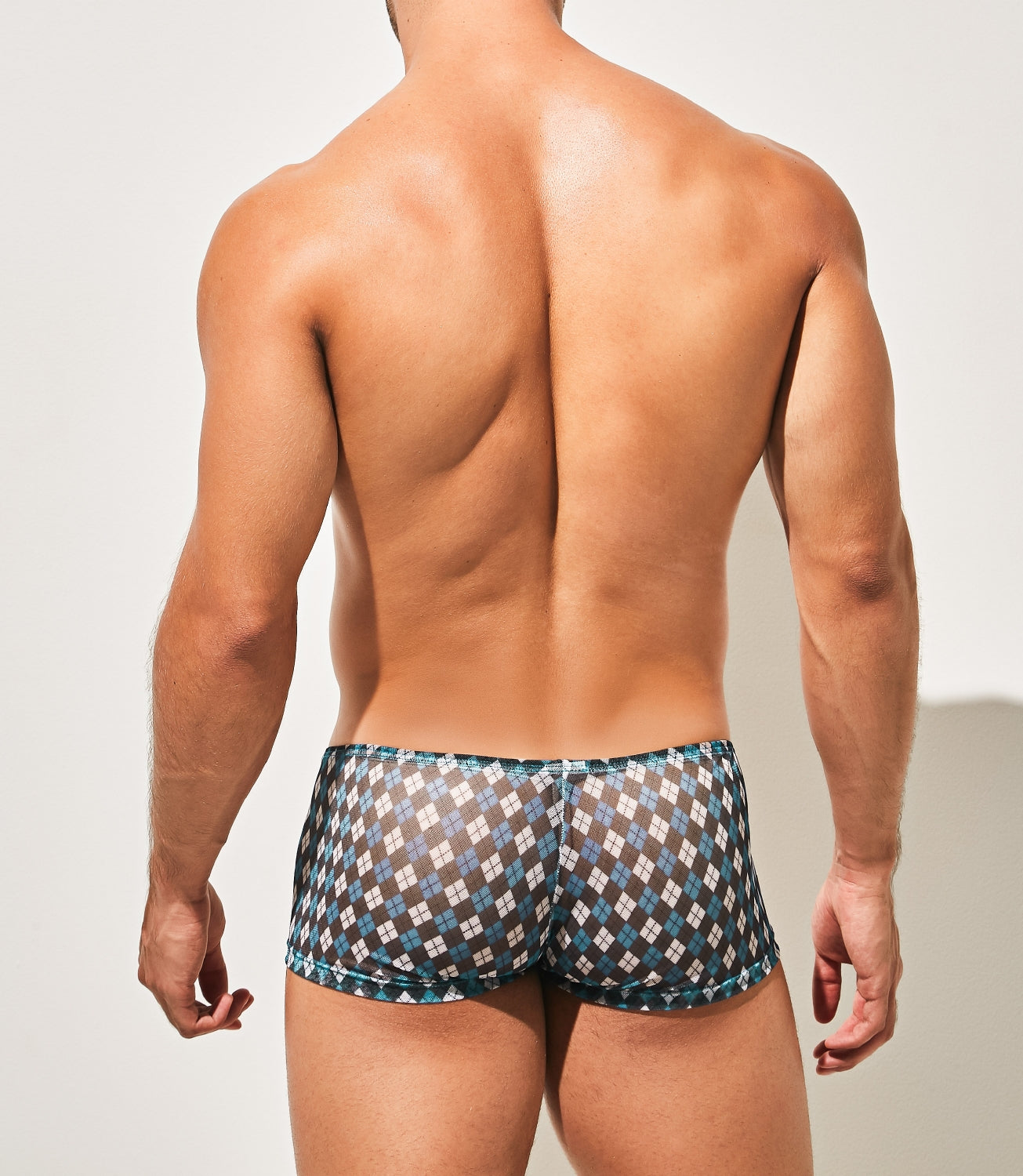 Boxer trunk corto hombre rombos