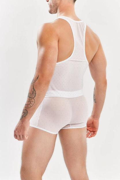 Boxer trunk corto hombre plata