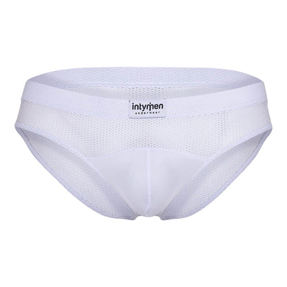 Brief blanco Intymen de malla con logo frontal