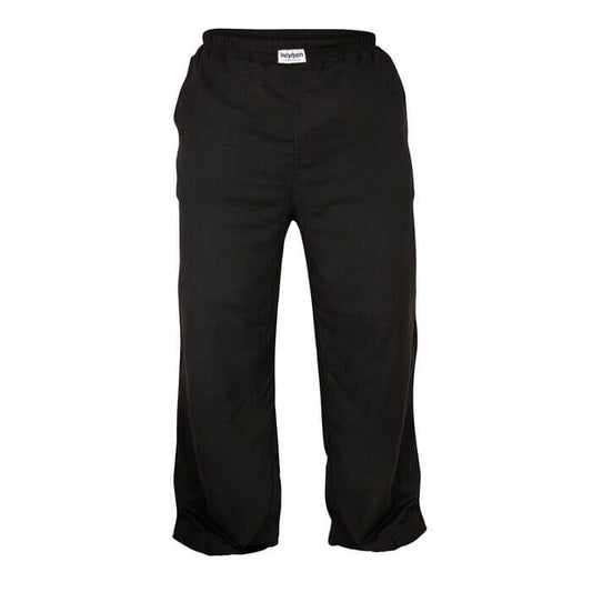 Pantalon pants hombre relajado 3d negro delantero - Pantalón negro tipo pijama con pretina elástica y ajuste relajado, marca Intymen.